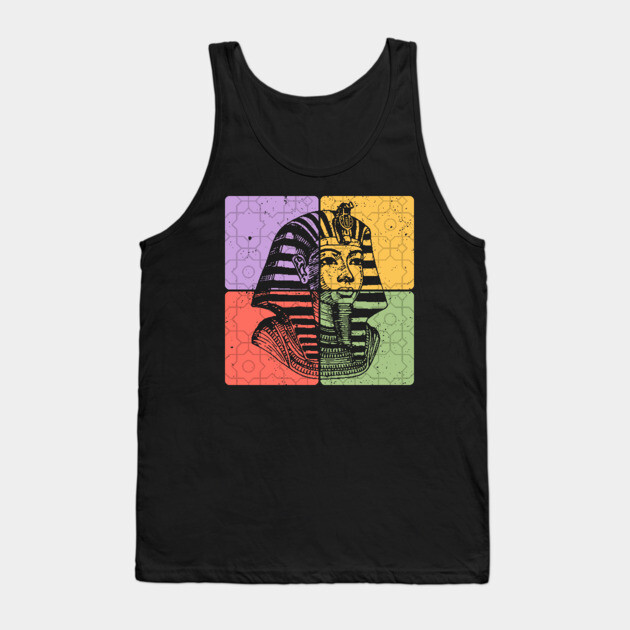 Pharaoh Ancient Egypt Vintage Silhouette Tank Top by TuncGK