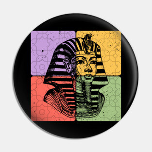 Pharaoh Ancient Egypt Vintage Silhouette Pin