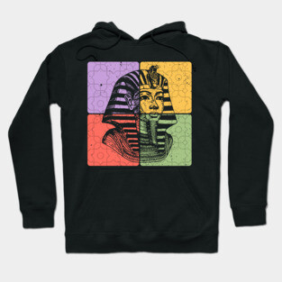 Pharaoh Ancient Egypt Vintage Silhouette Hoodie