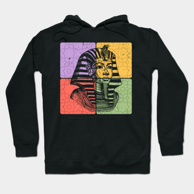 Pharaoh Ancient Egypt Vintage Silhouette Hoodie by TuncGK