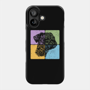 Floral Dog Silhouette Artistic Pet Design Phone Case