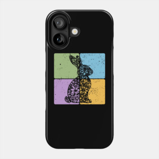 Rabbit Silhouette Elegant Minimalist Art Phone Case