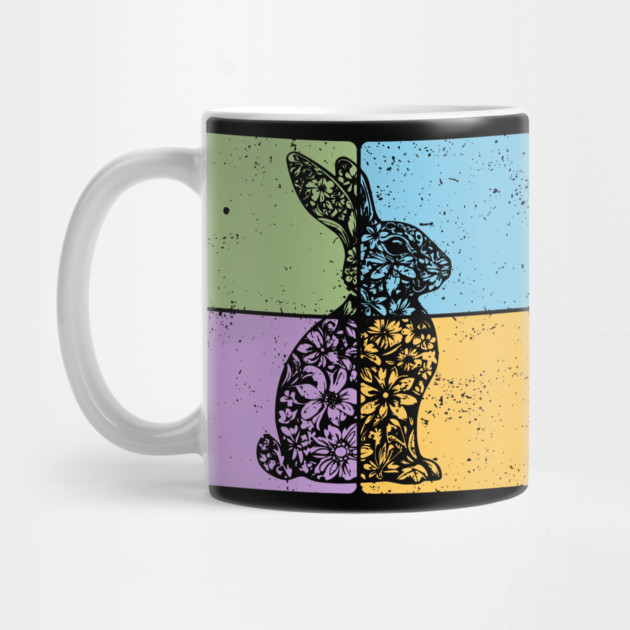 Rabbit Silhouette Elegant Minimalist Art by TuncGK