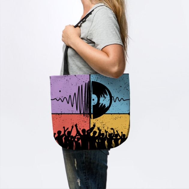 Music Festival Crowd and Soundwave Art by TuncGK