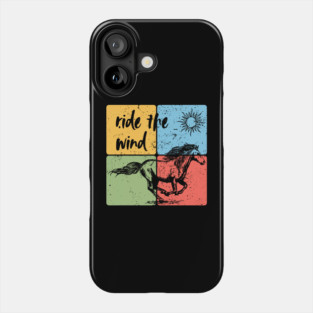 Ride the Wind – Freedom and Horse Art Phone Case