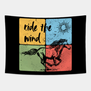 Ride the Wind – Freedom and Horse Art Tapestry