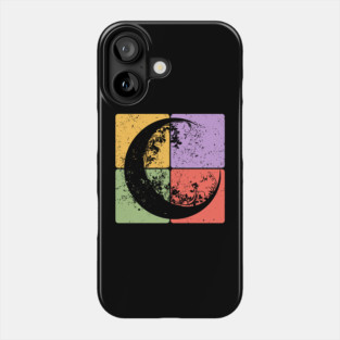 Crescent Moon and Night Sky Celestial Art Phone Case