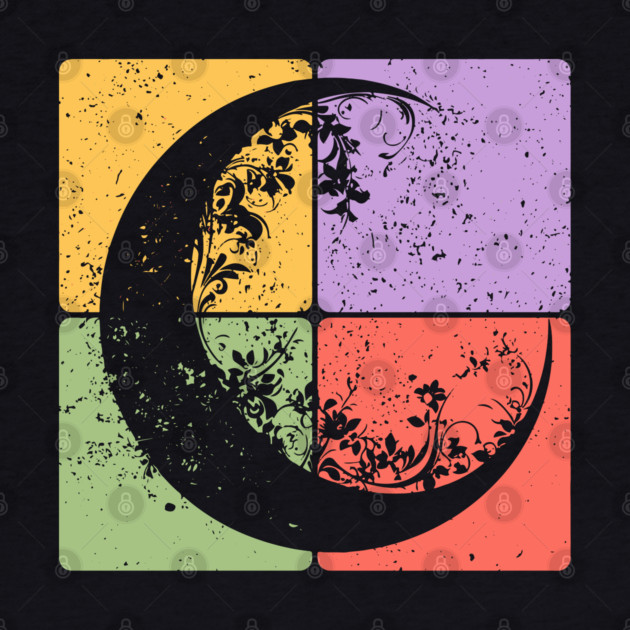 Crescent Moon and Night Sky Celestial Art by TuncGK