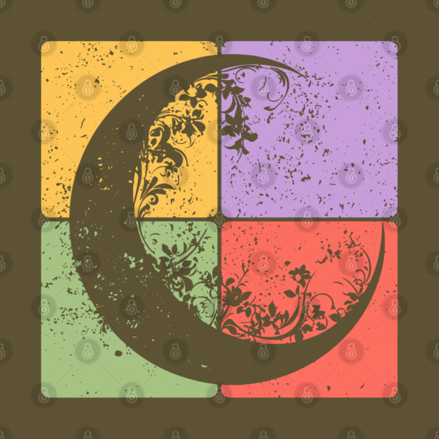 Crescent Moon and Night Sky Celestial Art by TuncGK