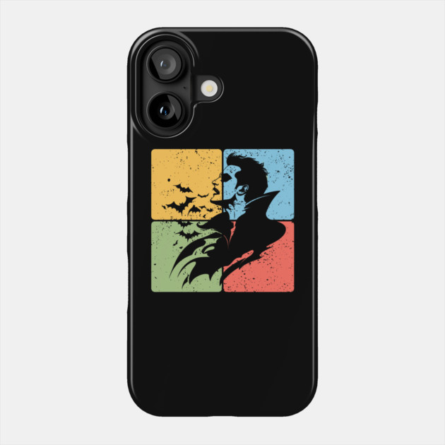 Dracula Silhouette Gothic Horror Art Phone Case by TuncGK