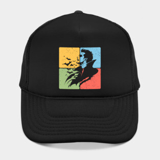 Dracula Silhouette Gothic Horror Art Hat