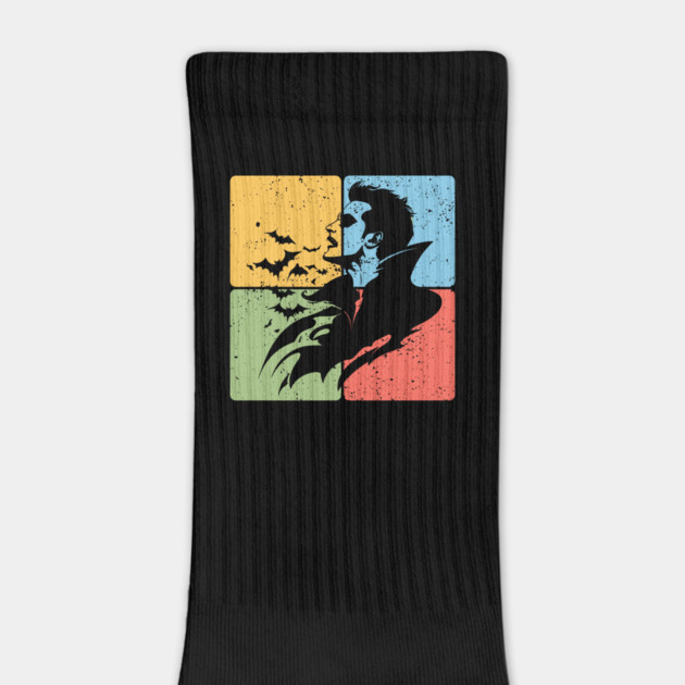 Dracula Silhouette Gothic Horror Art by TuncGK