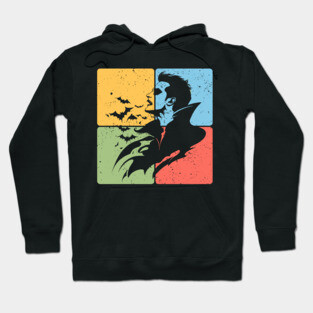 Dracula Silhouette Gothic Horror Art Hoodie