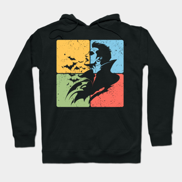 Dracula Silhouette Gothic Horror Art Hoodie by TuncGK