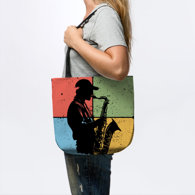 Jazz Saxophone Player Retro Music Art by TuncGK