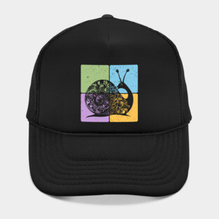 Snail Silhouette Nature-Inspired Minimalist Art Hat