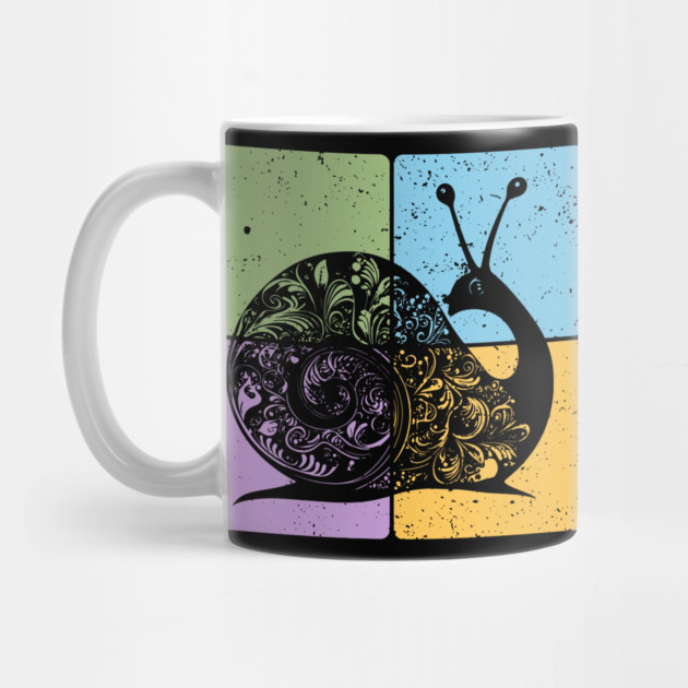 Snail Silhouette Nature-Inspired Minimalist Art by TuncGK