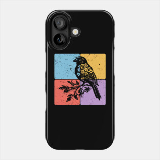 Sparrow Bird Silhouette Peaceful Nature Art Phone Case