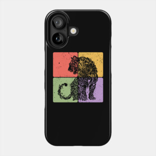 Tiger Silhouette Majestic Wildlife Art Phone Case