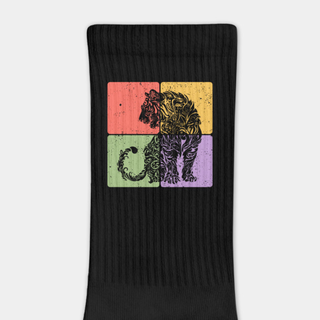 Tiger Silhouette Majestic Wildlife Art by TuncGK