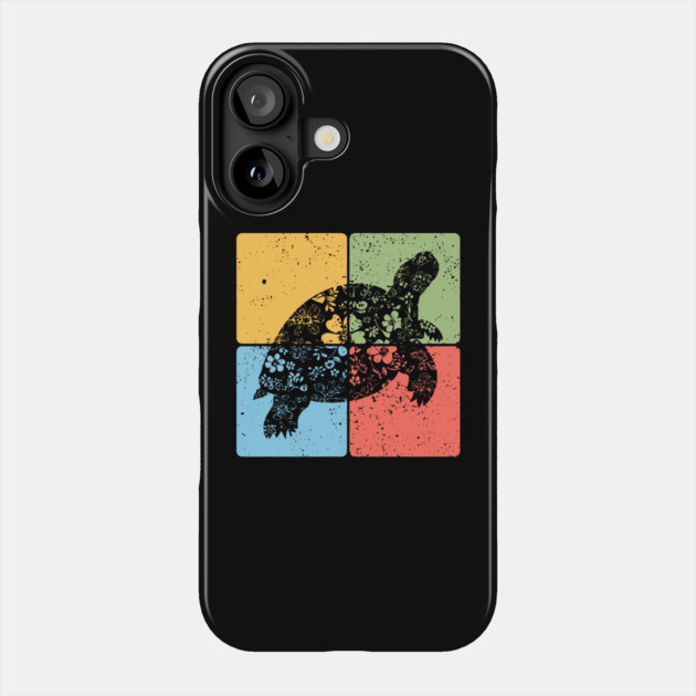 Tortoise Silhouette Slow and Steady Minimalist Art Phone Case by TuncGK