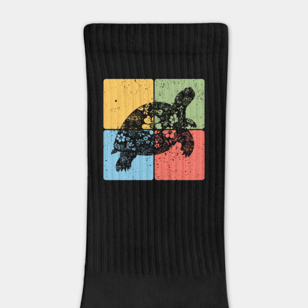 Tortoise Silhouette Slow and Steady Minimalist Art by TuncGK