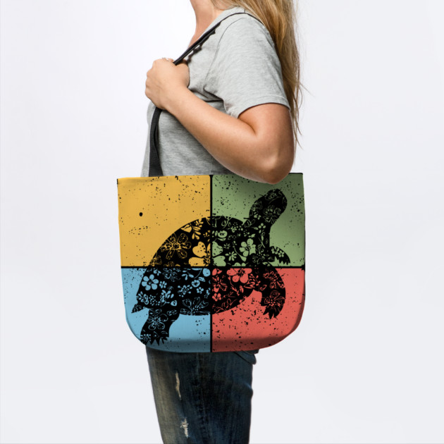 Tortoise Silhouette Slow and Steady Minimalist Art by TuncGK