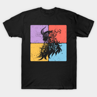 Viking Warrior Silhouette Norse Mythology Art T-Shirt