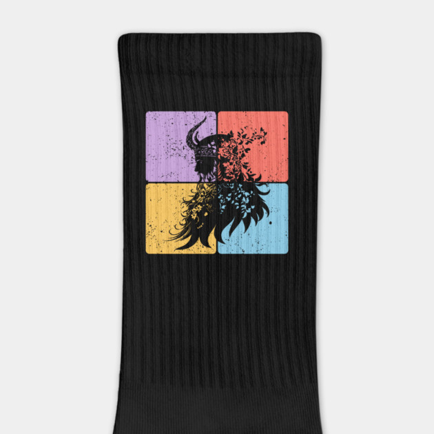 Viking Warrior Silhouette Norse Mythology Art by TuncGK