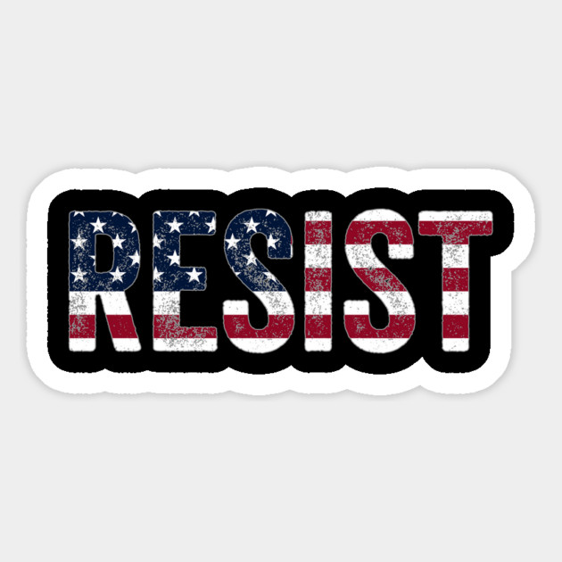 Resist USA Flag – Anti-Trump Political Activism Protest Magnet by ArtistTee ⭐⭐⭐⭐⭐