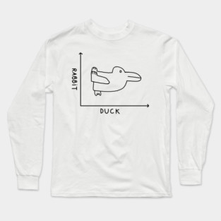 The rabbit–duck illusion 🐰🦆 Long Sleeve T-Shirt