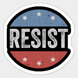 Resist-USA-Flag-Retro Magnet
