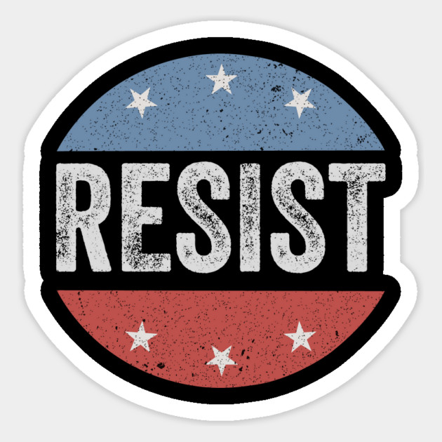 Resist-USA-Flag-Retro Magnet by ArtistTee ⭐⭐⭐⭐⭐