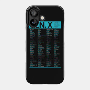 GEN X - SLANG GUIDE - BLUE GREEN Phone Case