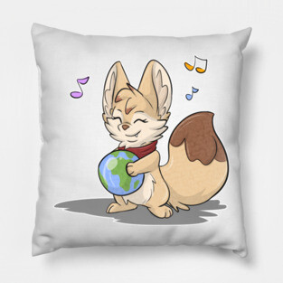 Fennec Fox with Earth Pillow