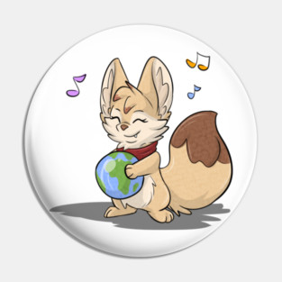 Fennec Fox with Earth Pin