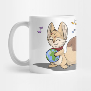Fennec Fox with Earth Mug
