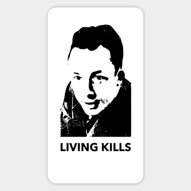 ALBERT CAMUS MOTIVATION QUOTE Magnet by Philosophy Shirts