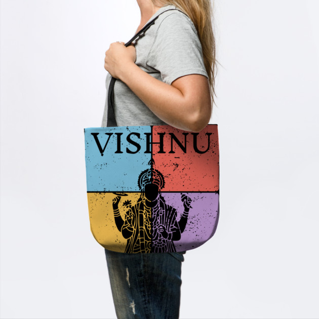 Vishnu Hindu God Silhouette Sacred Art by TuncGK