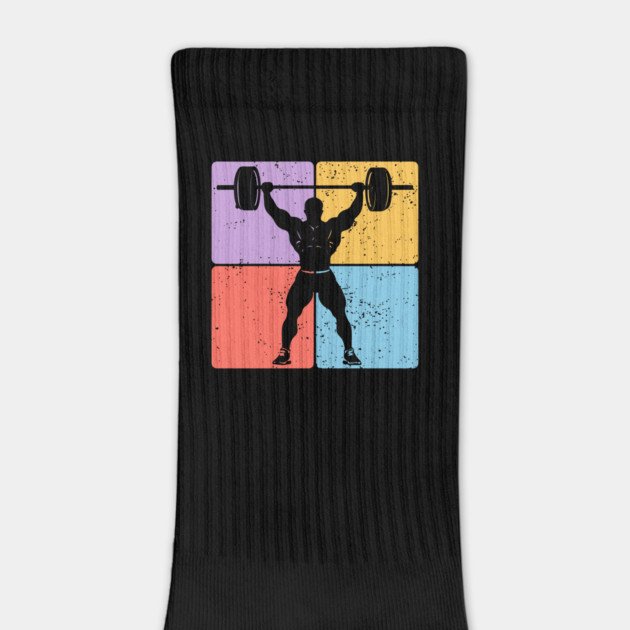 Strong Weightlifter Silhouette Gym Motivation Art by TuncGK