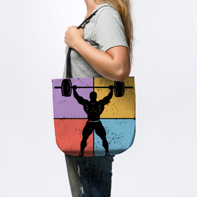 Strong Weightlifter Silhouette Gym Motivation Art by TuncGK