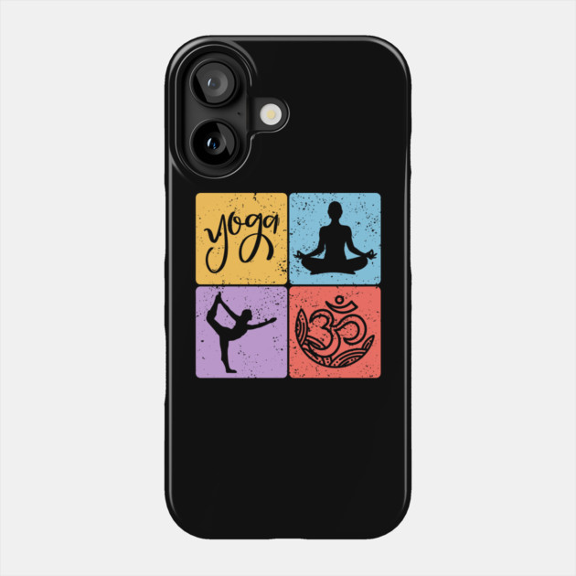 Yoga Mosaic Spiritual Balance and Meditation Art Phone Case by TuncGK