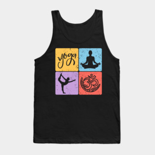 Yoga Mosaic Spiritual Balance and Meditation Art Tank Top