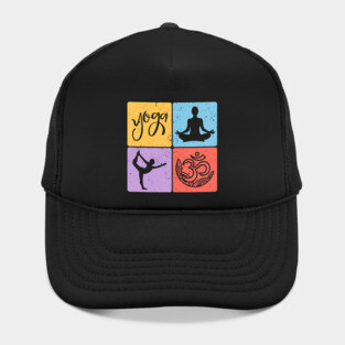 Yoga Mosaic Spiritual Balance and Meditation Art Hat