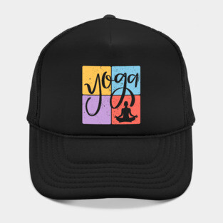 Minimalist Yoga Line Art for Inner Peace Hat