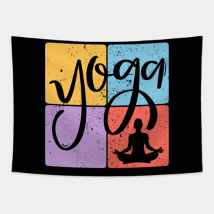 Minimalist Yoga Line Art for Inner Peace Tapestry