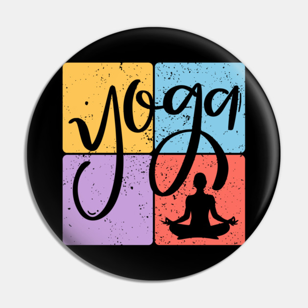 Minimalist Yoga Line Art for Inner Peace Pin by TuncGK