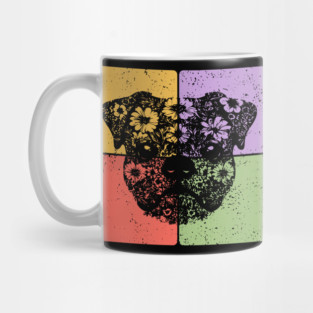 Pug Dog Silhouette Adorable Pet Art Mug