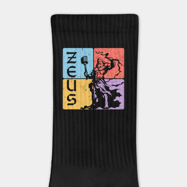 Zeus Greek God of Thunder Mythology Art by TuncGK