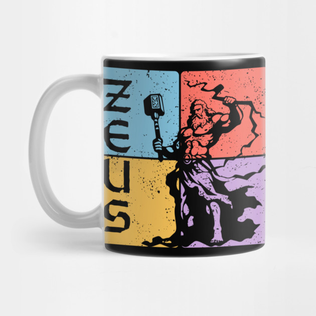 Zeus Greek God of Thunder Mythology Art by TuncGK